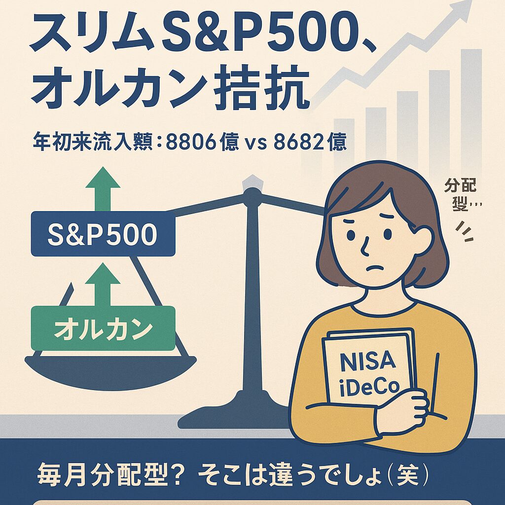 スリムS&P500とオルカン拮抗