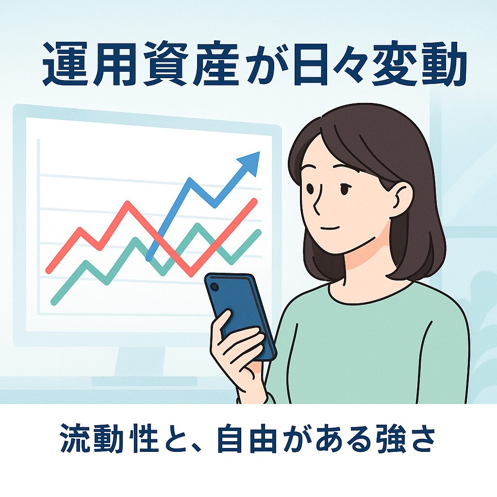 運用資産が日々変動
