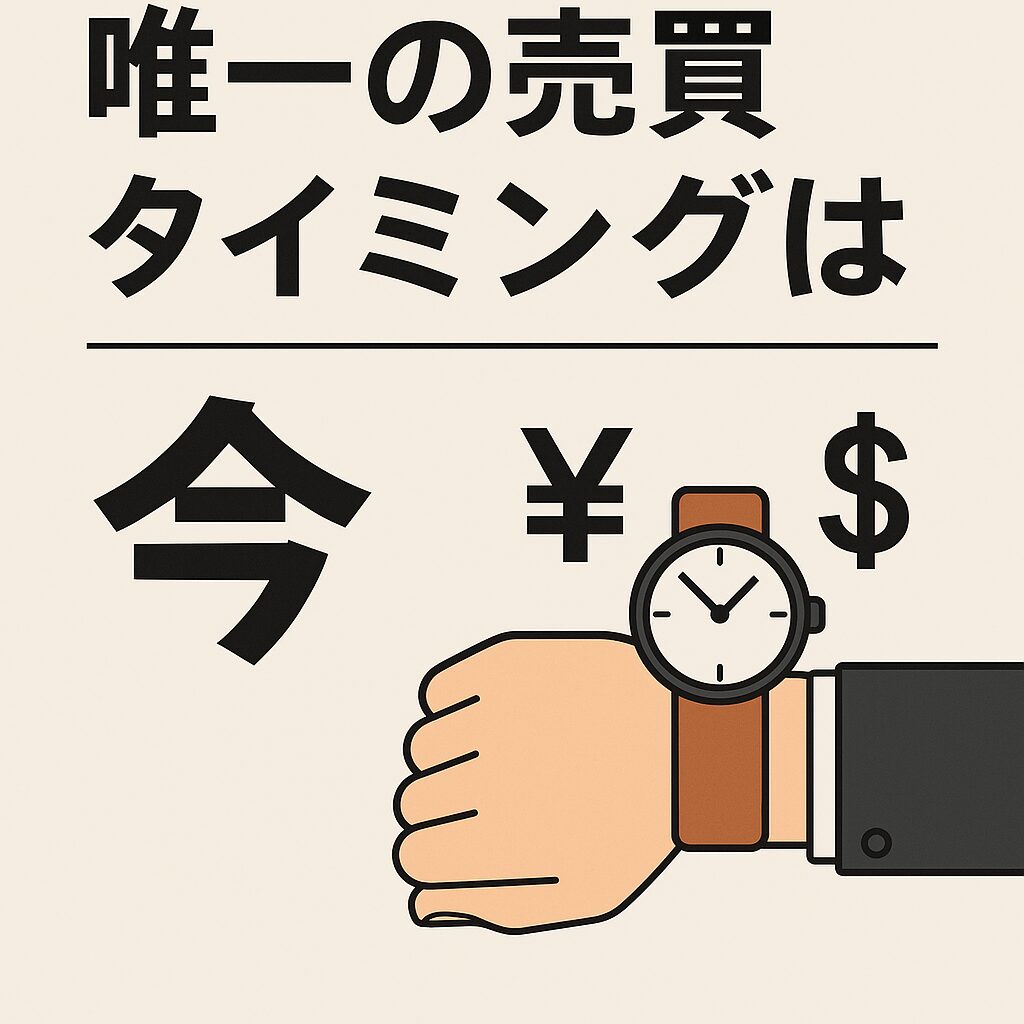 唯一の売買タイミングは「今」