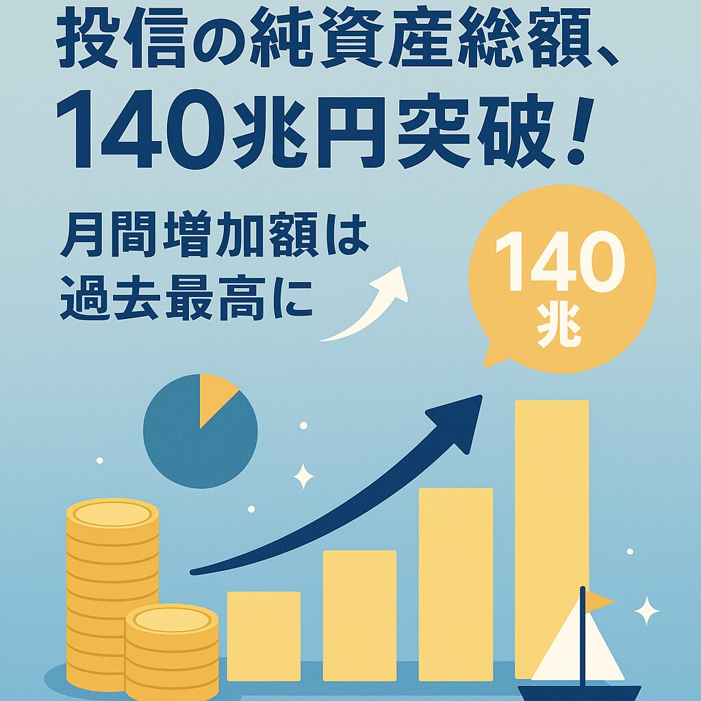 投信純資産総額140兆円突破