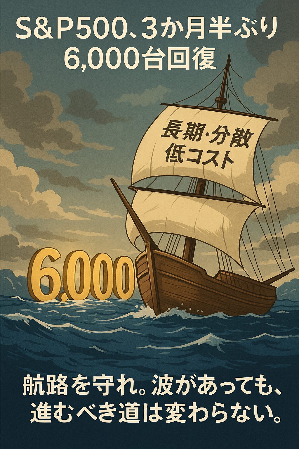 S&P500、6,000ポイント回復