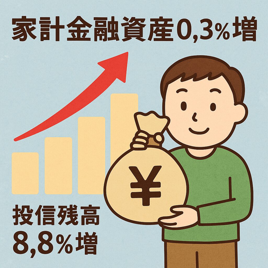 家計金融資産0.3％増