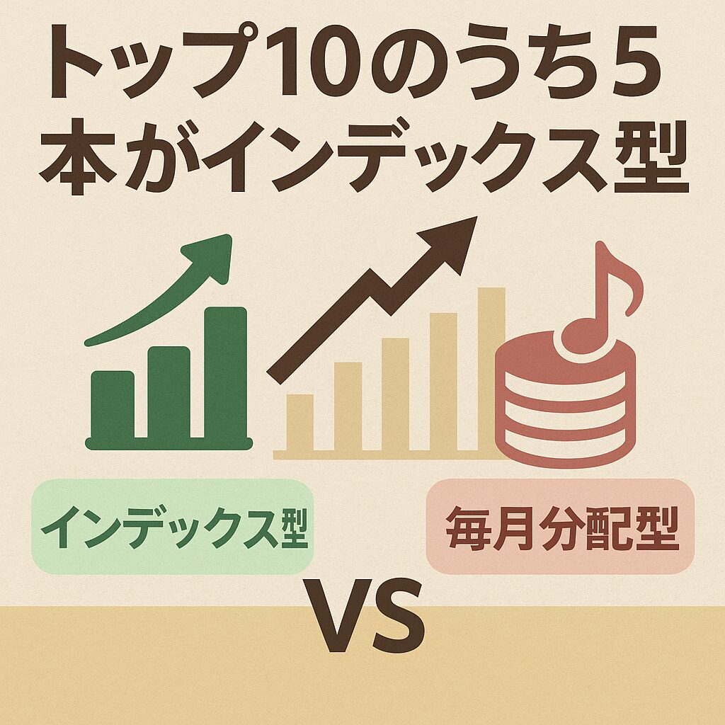 トップ10のうち５本がインデックス型