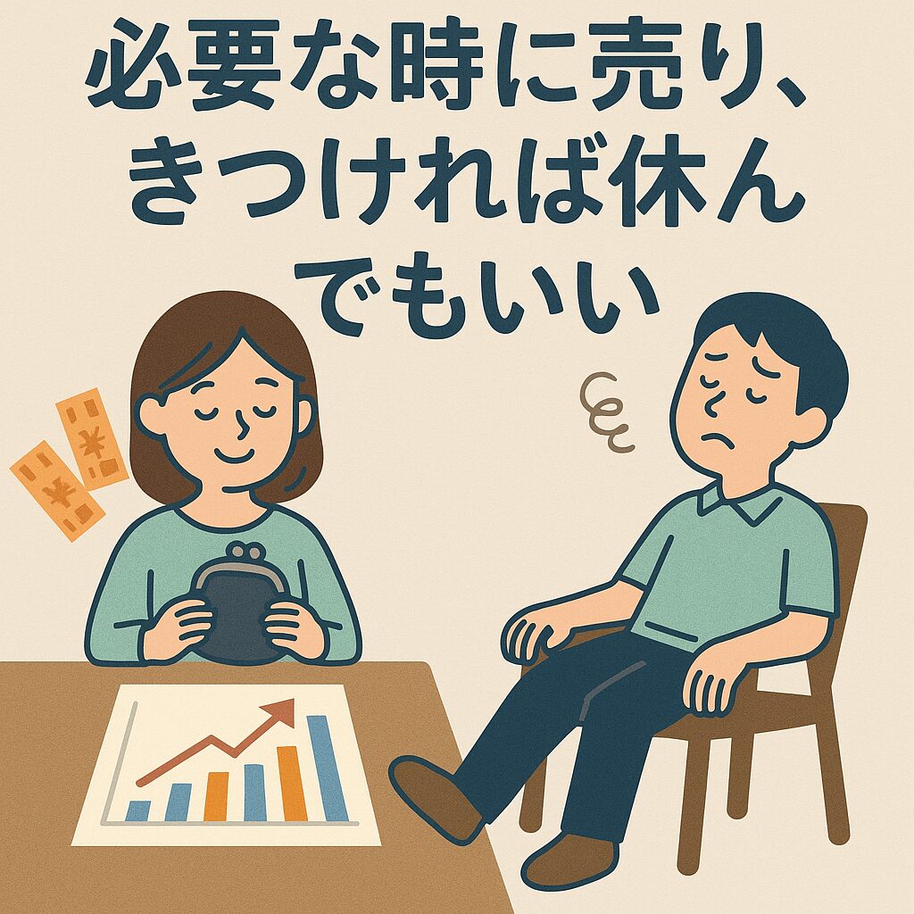 必要な時に売り、きつければ休んでもいい