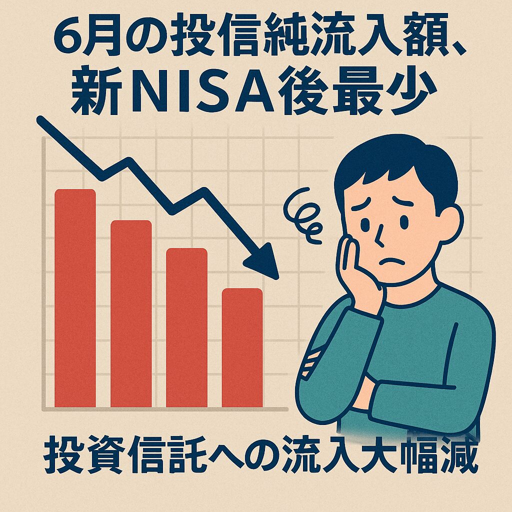６月投信純流入額