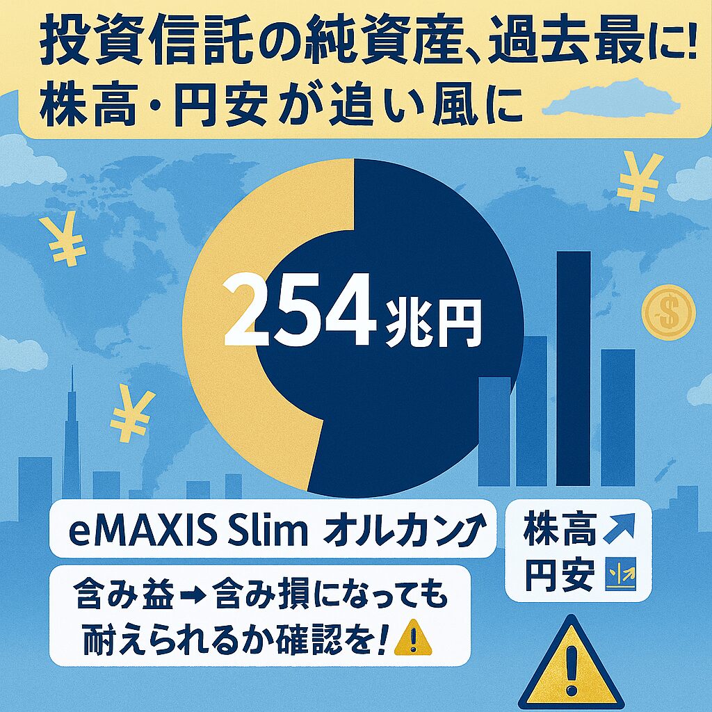投信残高過去最高254兆円