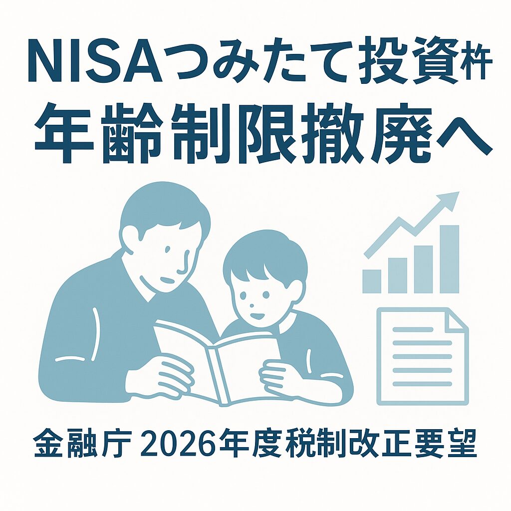 NISAつみたて投資枠年齢制限撤廃要望へ