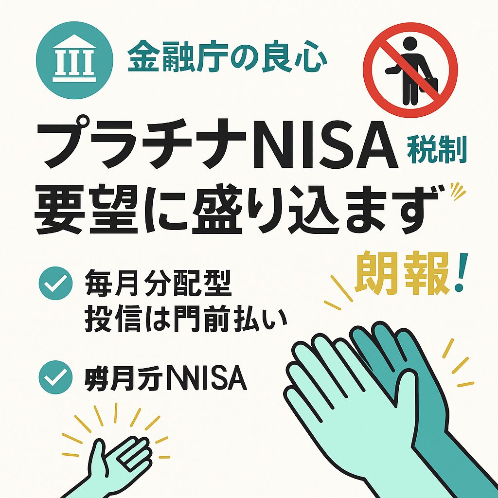 プラチナNISA税制要望に盛り込まず