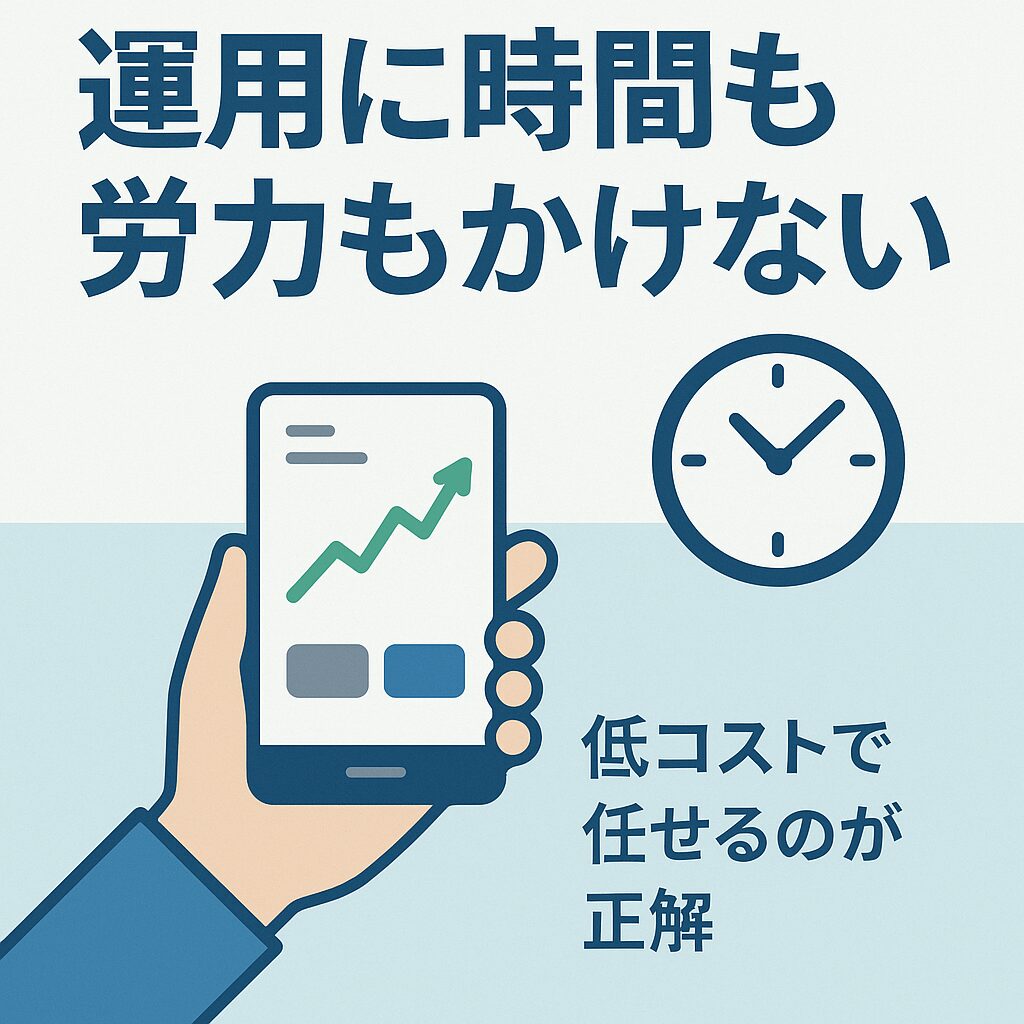運用に時間も労力もかけない