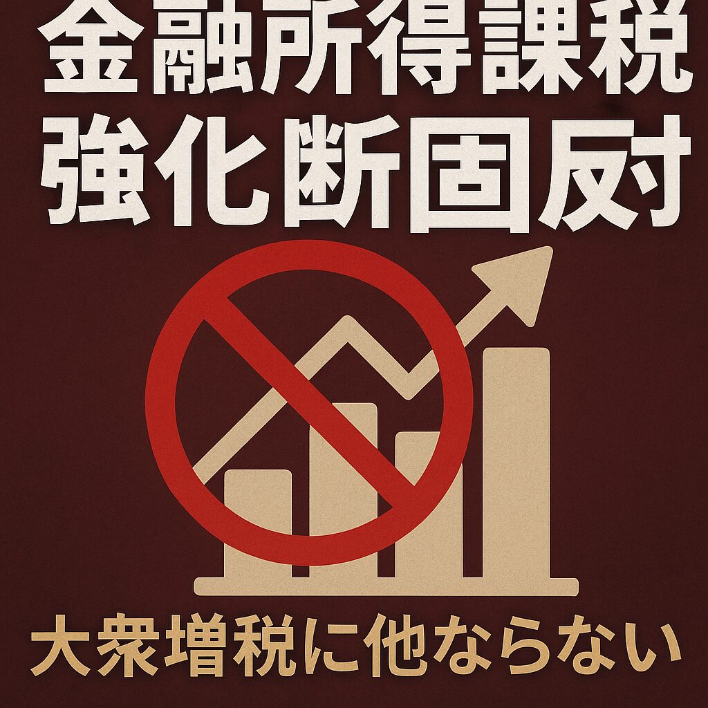 金融所得課税強化反対