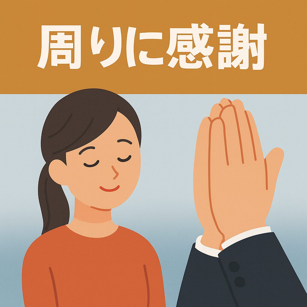 周りに感謝