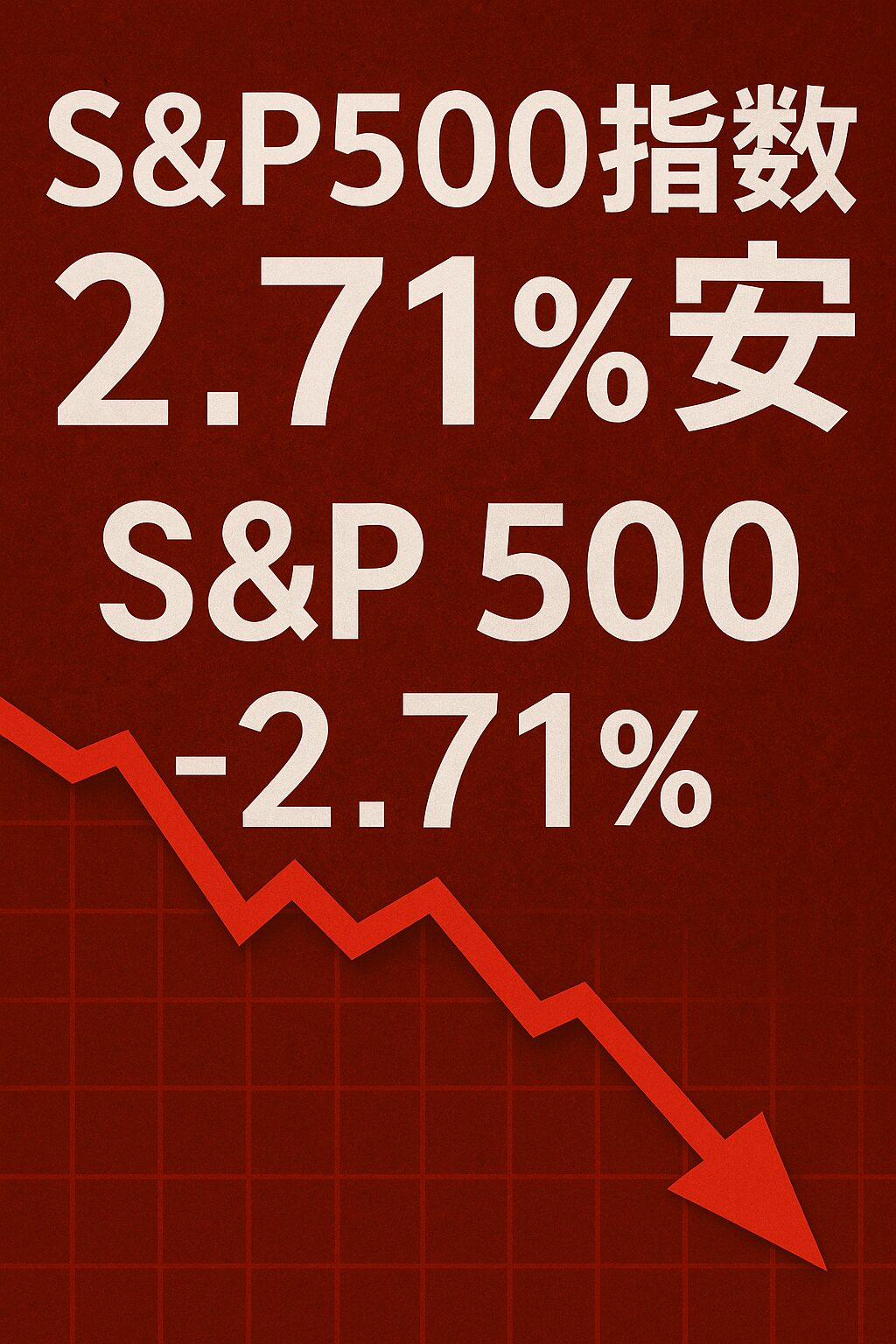 S&P500指数2.71％安