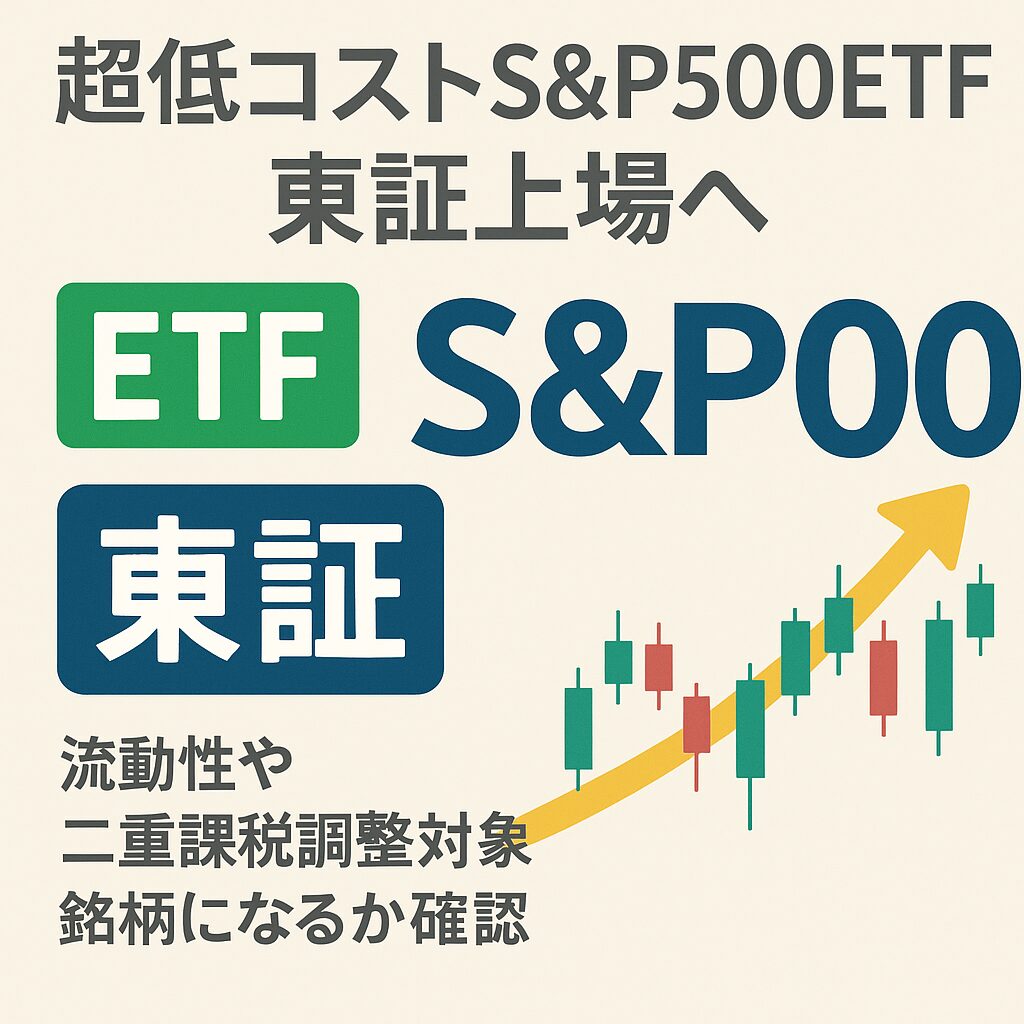 超低コストS&P500ETF東証上場へ