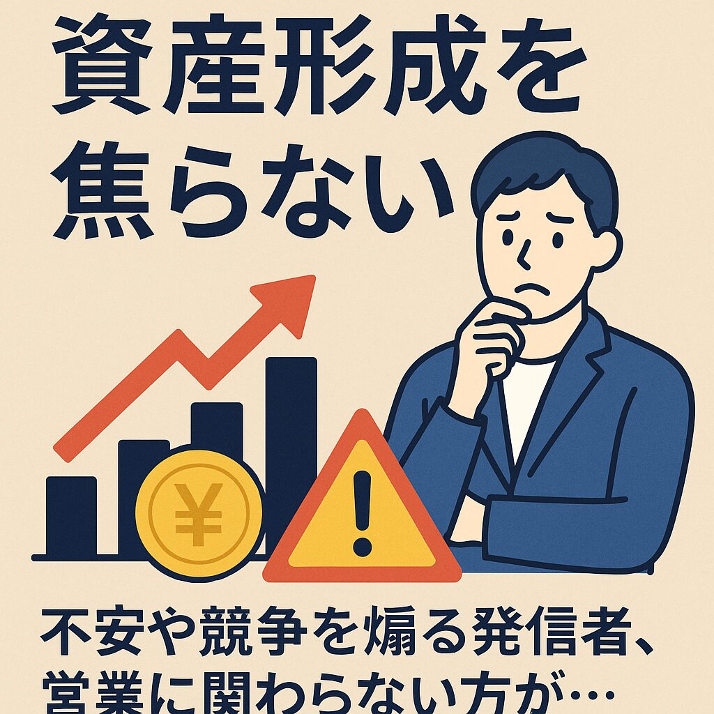 資産形成を焦らない