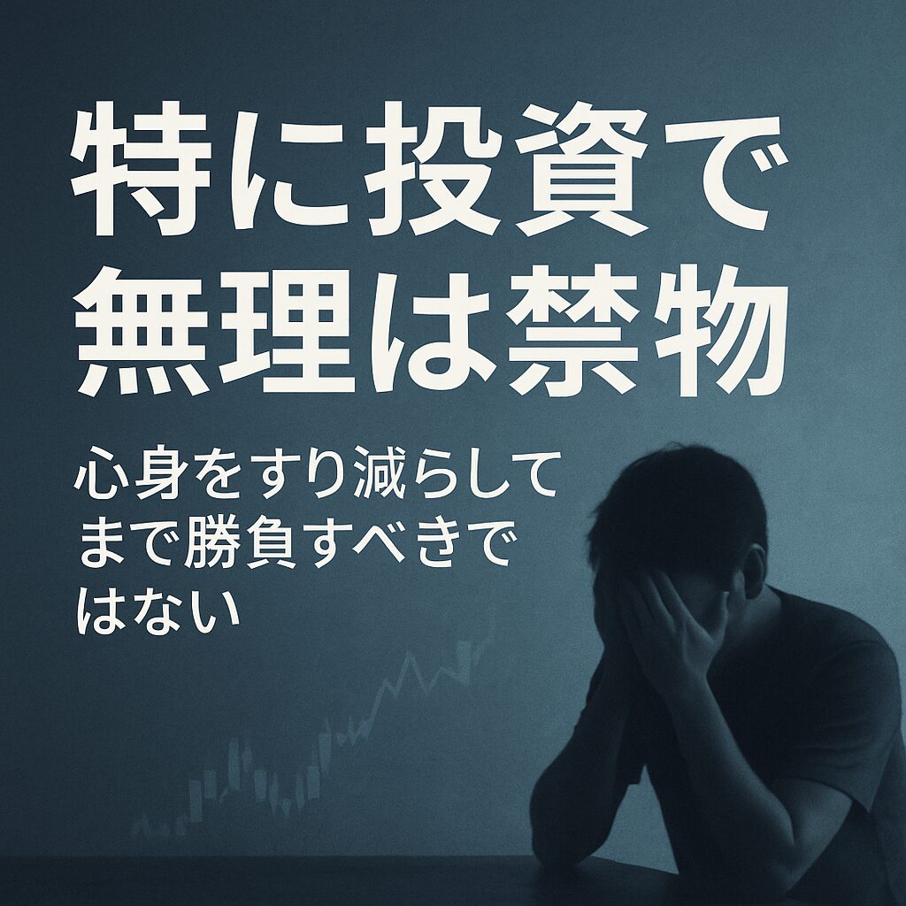 特に投資で無理は禁物