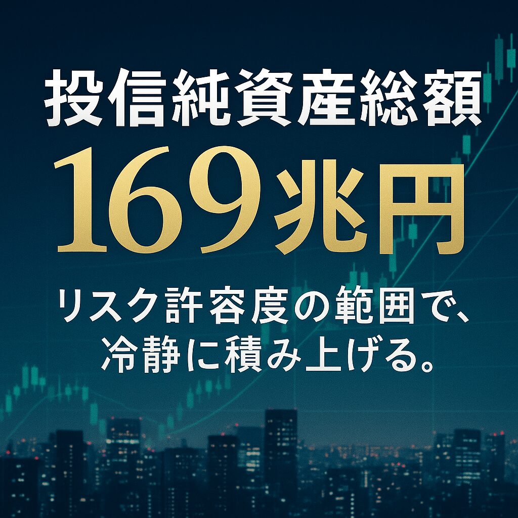 投信純資産総額169兆円