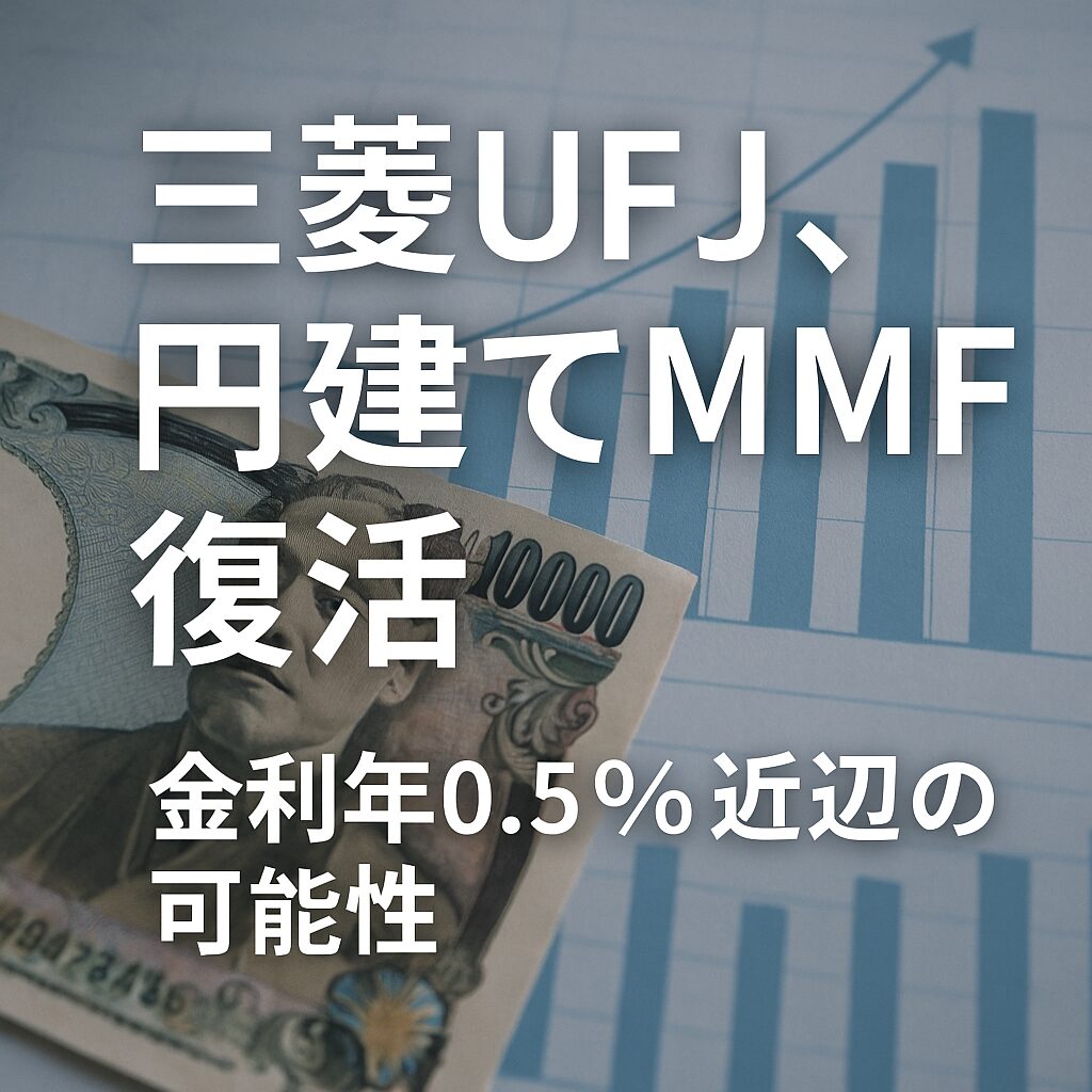 三菱UFJ、円建てMMF復活