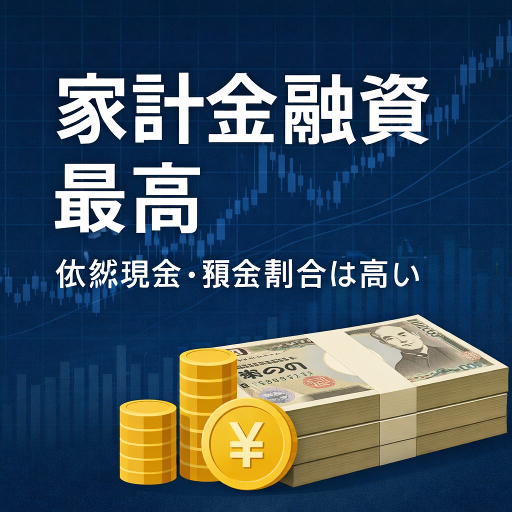 家計金融資産最高