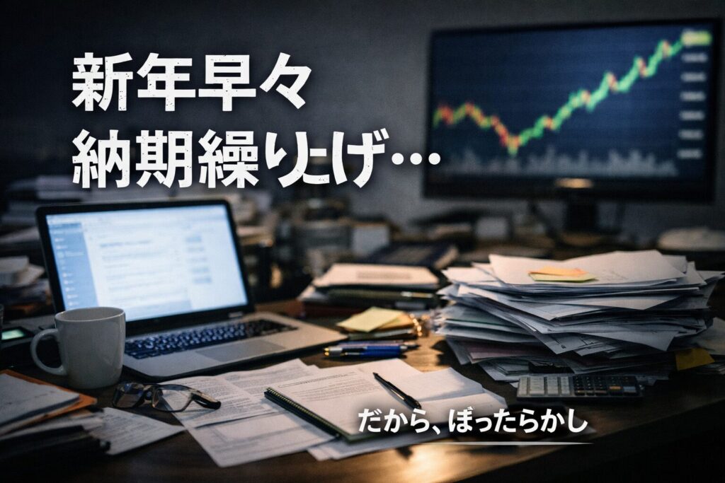 新年早々納期繰り上げ…