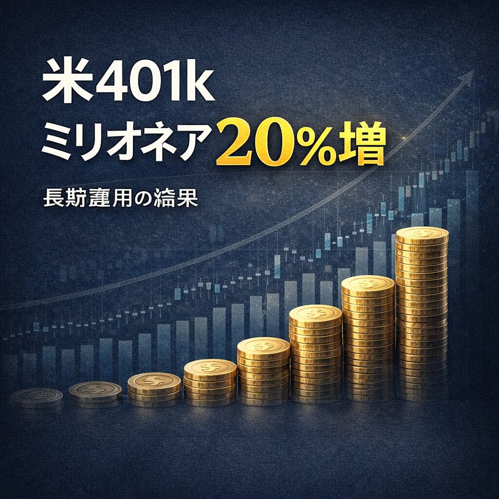 米401ｋミリオネア20％増