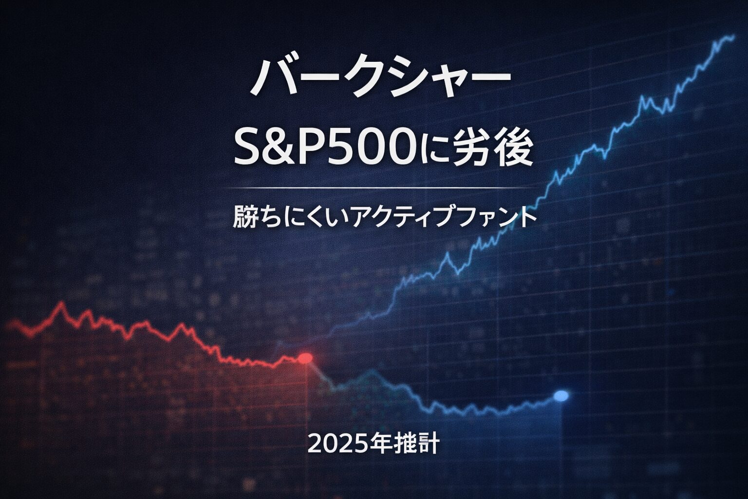 バークシャーS&P500に劣後