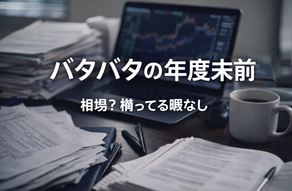 バタバタの年度末前