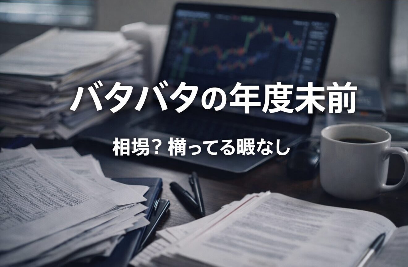 バタバタの年度末前