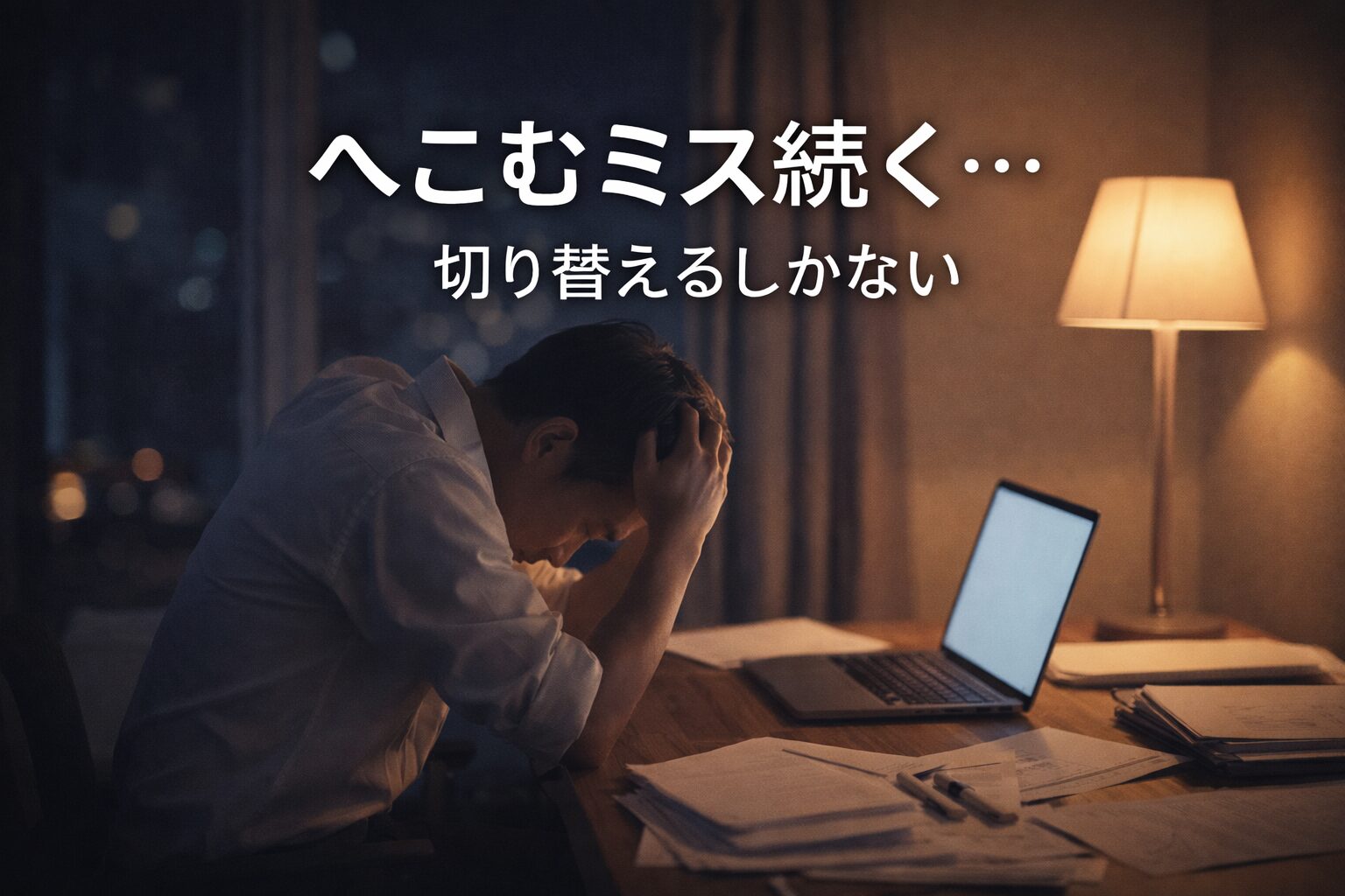 へこむミス続く‥