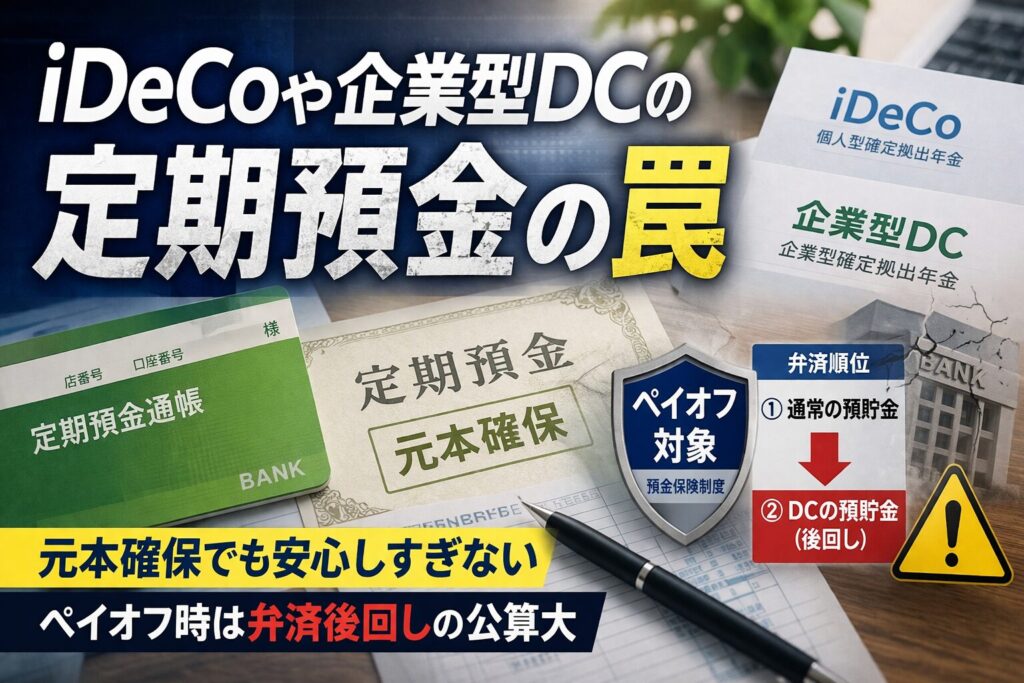 iDeCoや企業型DCの定期預金の罠