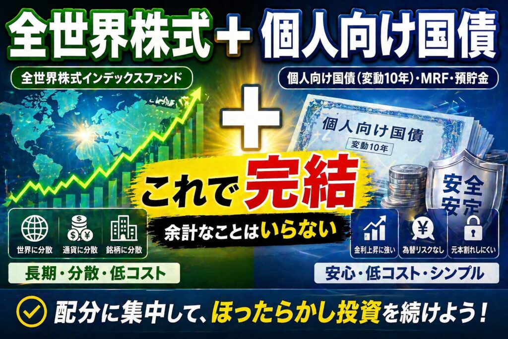 全世界株式と個人向け国債