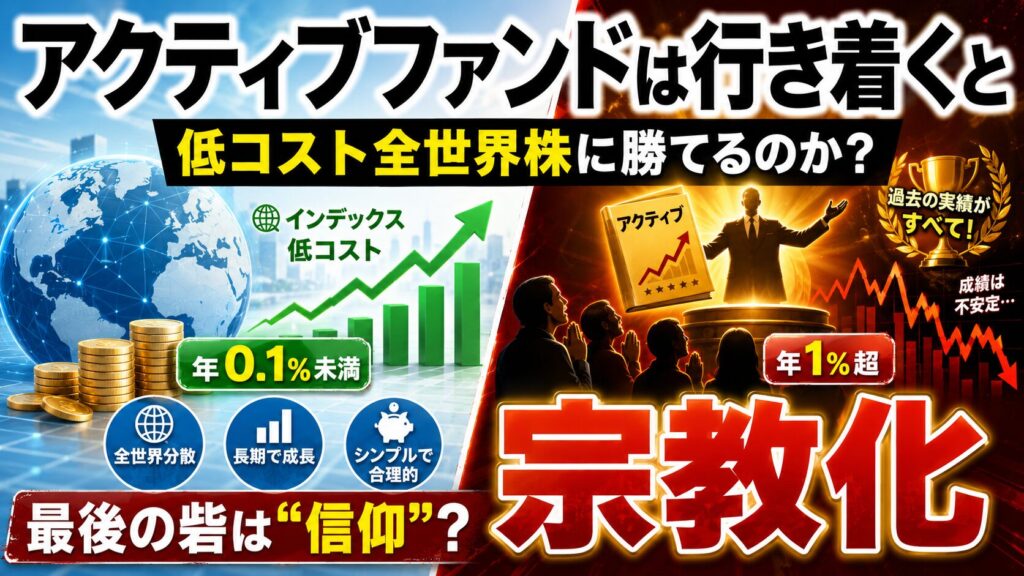 アクティブファンドは行き着くと