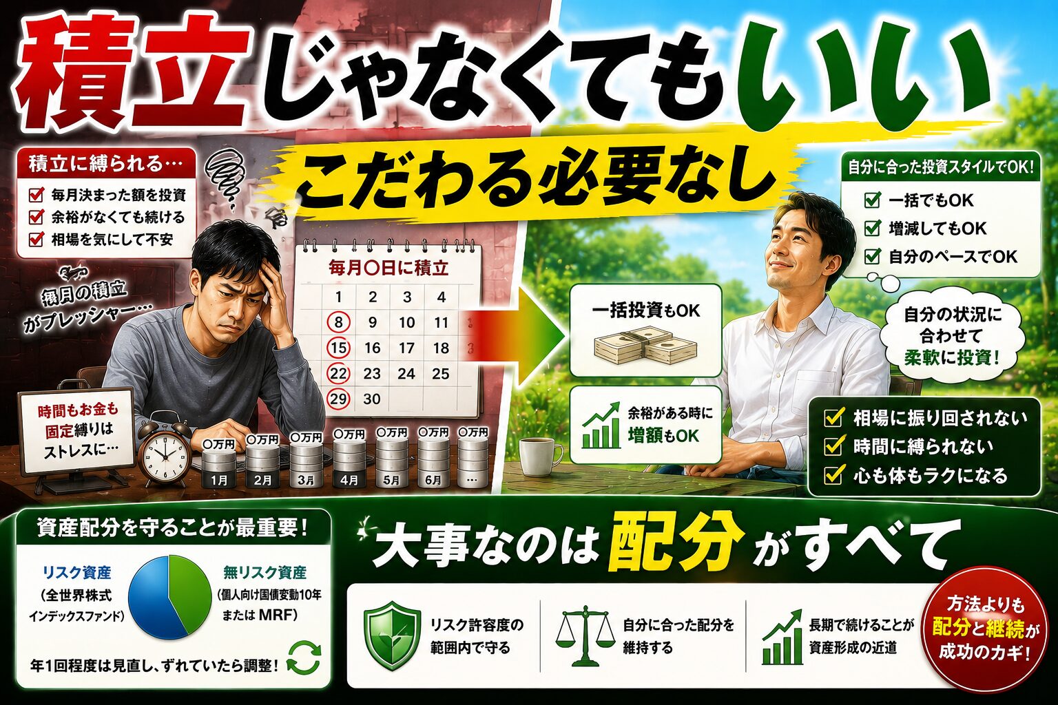 積立じゃなくてもいい
