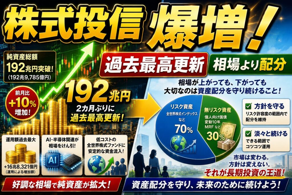 株式投信爆増