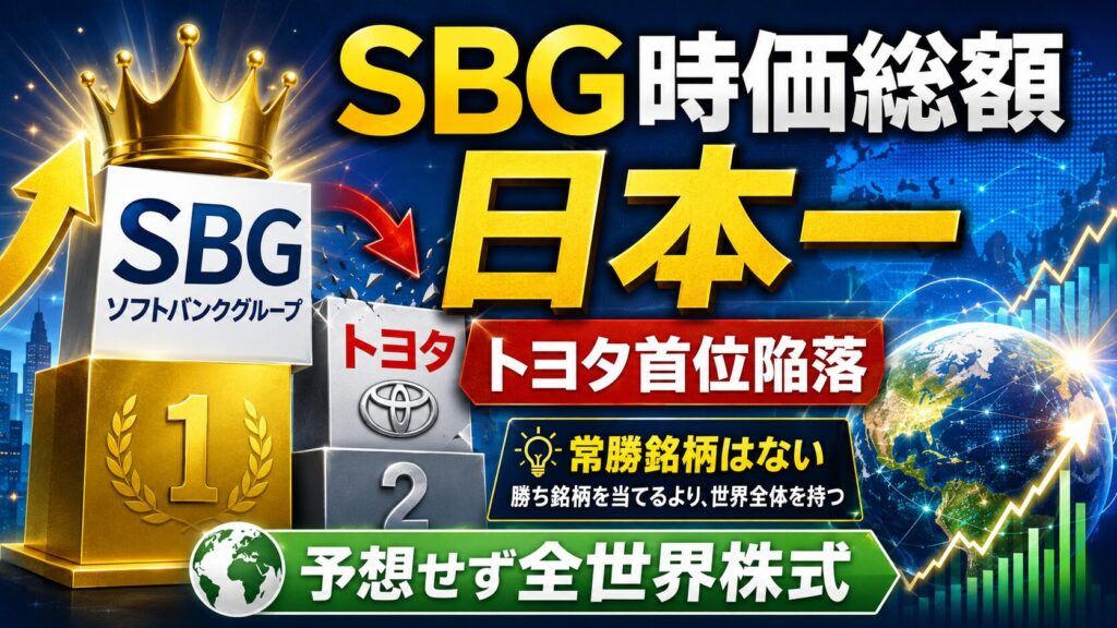 SBG時価総額日本一