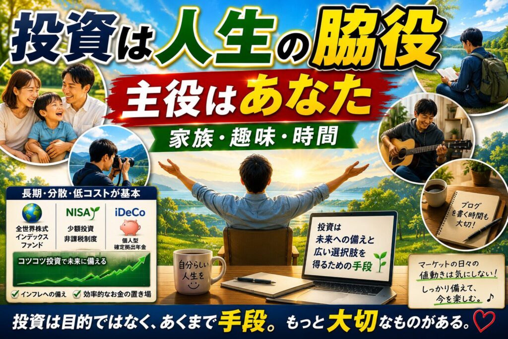 投資は人生の脇役