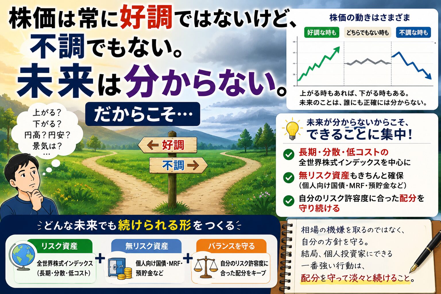 未来は分からん