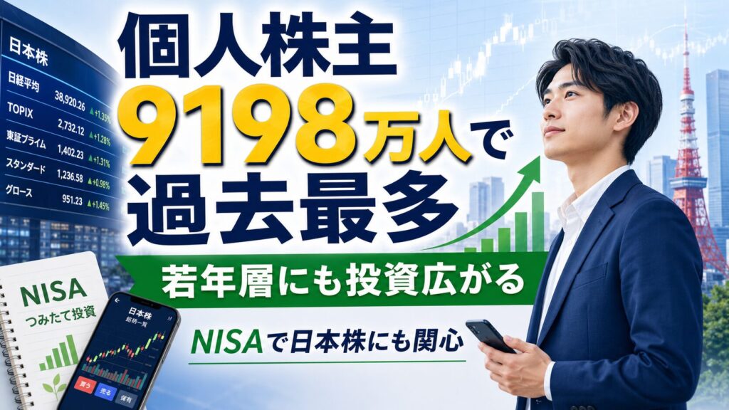 個人株主９１９８万人