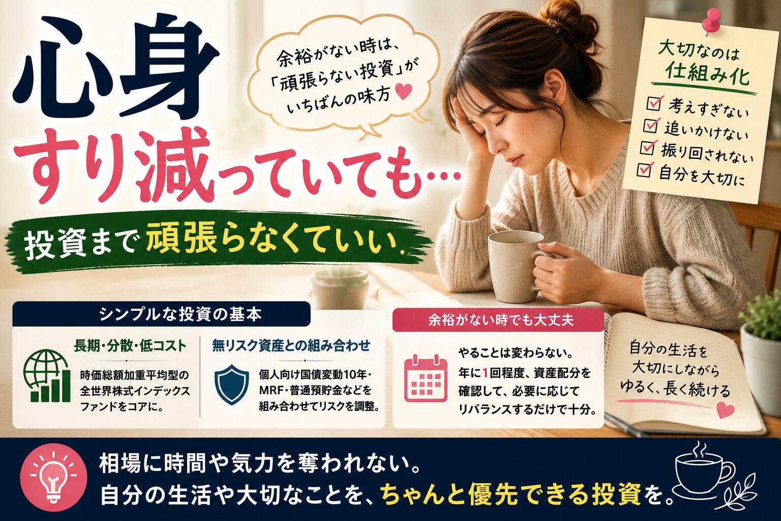 心身すり減っていても
