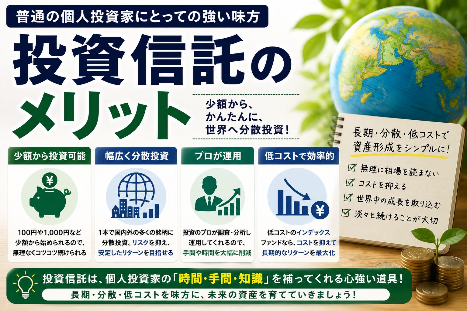 投資信託のメリット