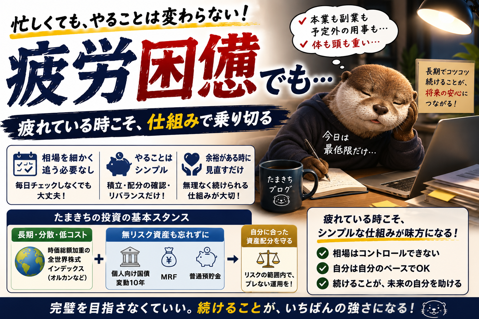 疲労困憊でも