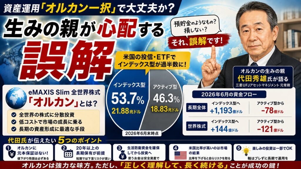 オルカン一択心配