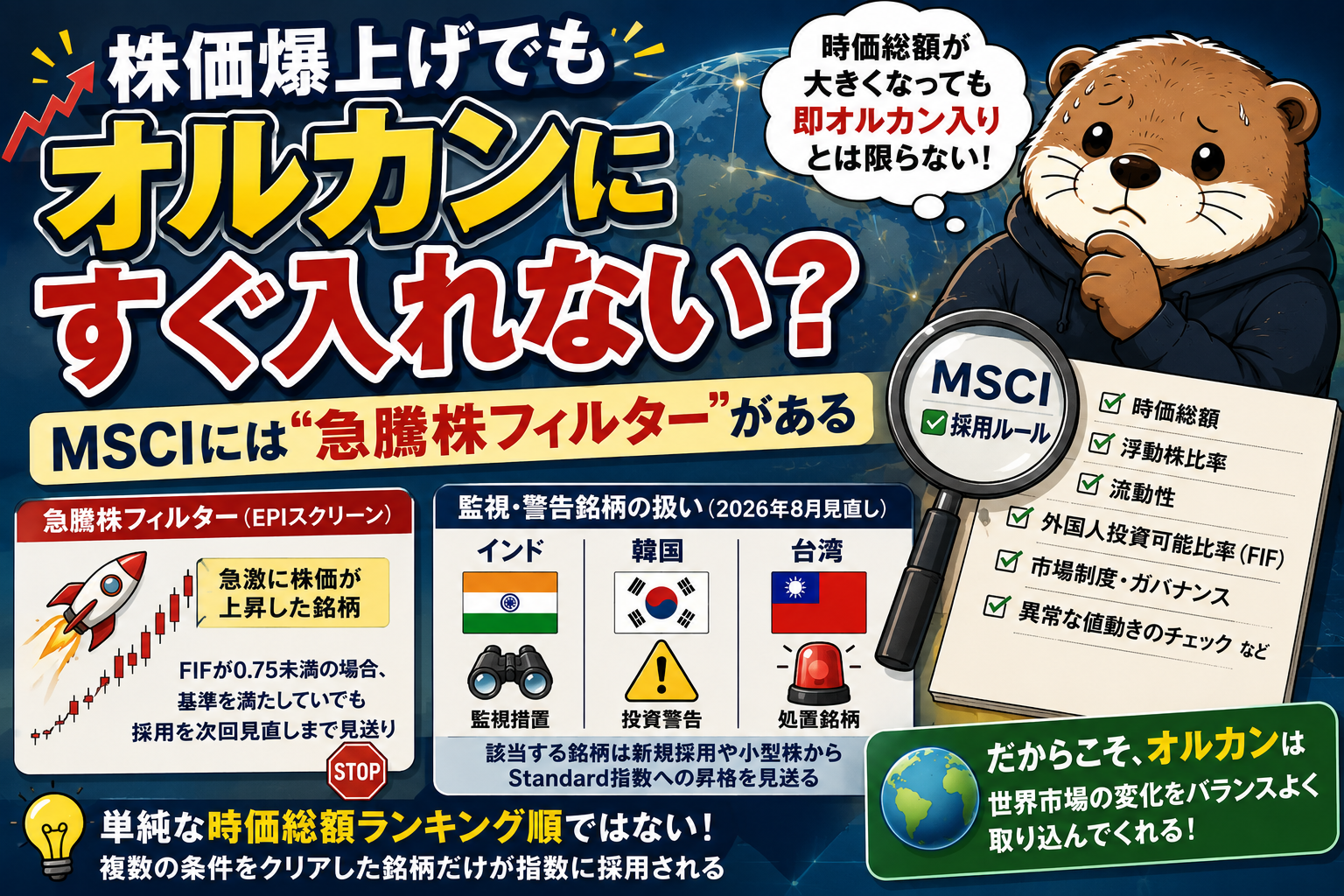 オルカン銘柄採用