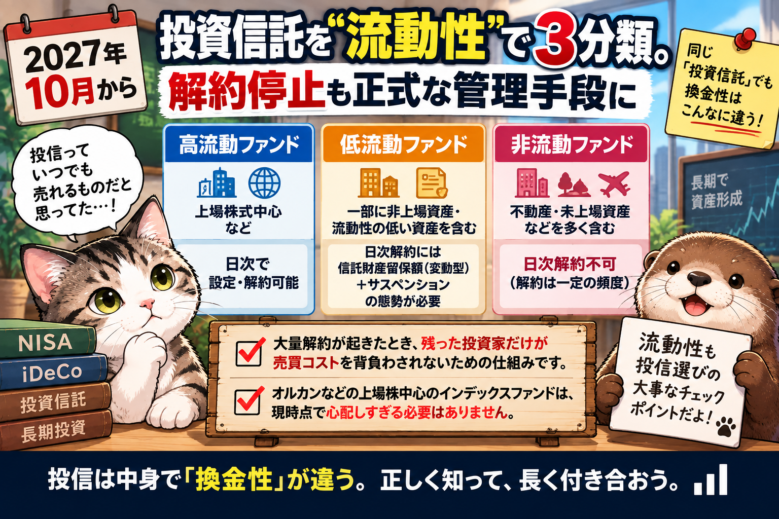 投資信託流動性で区分