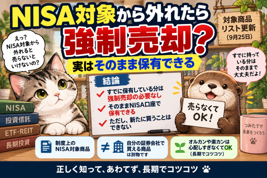 NISA対象から外れたら