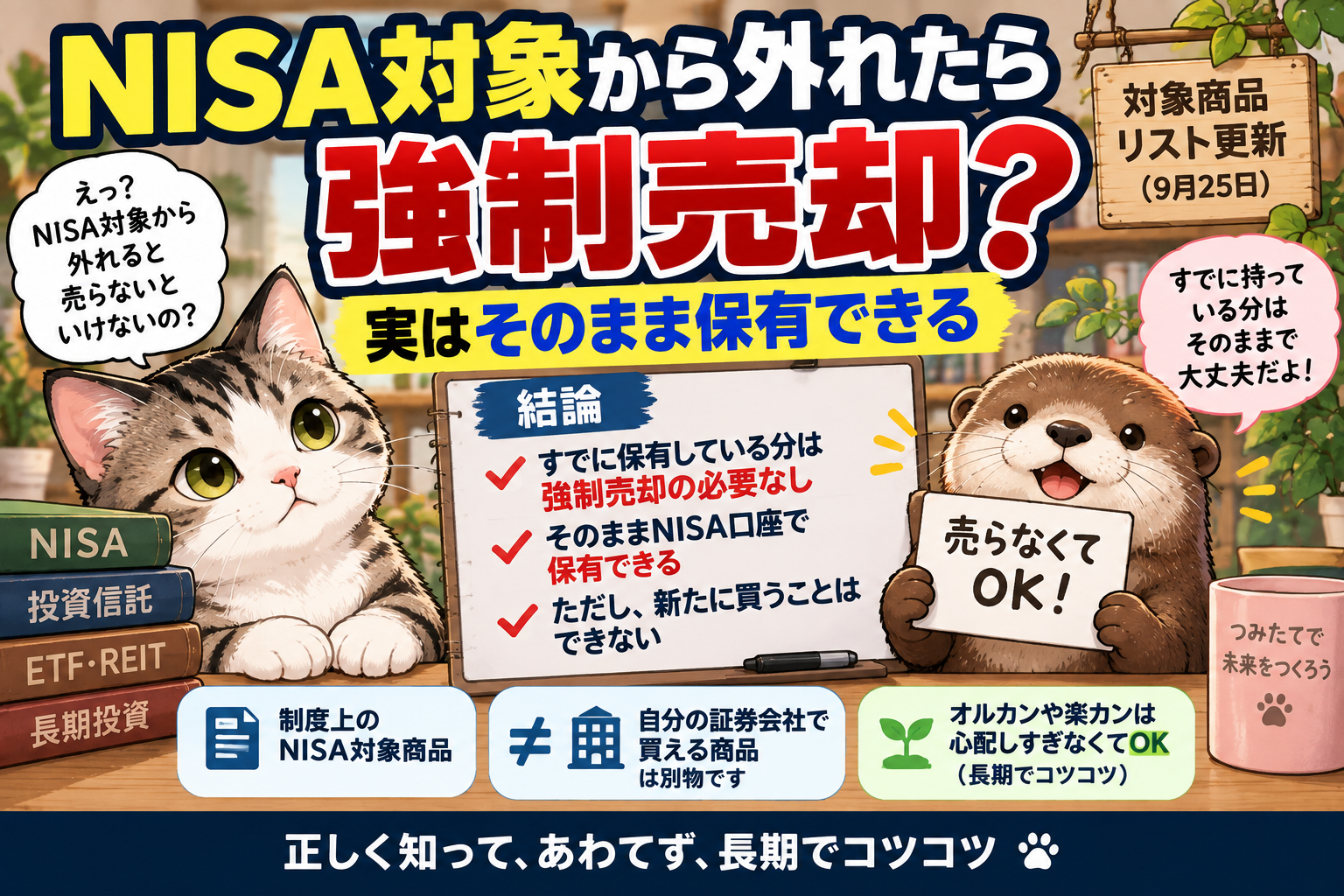 NISA対象から外れたら