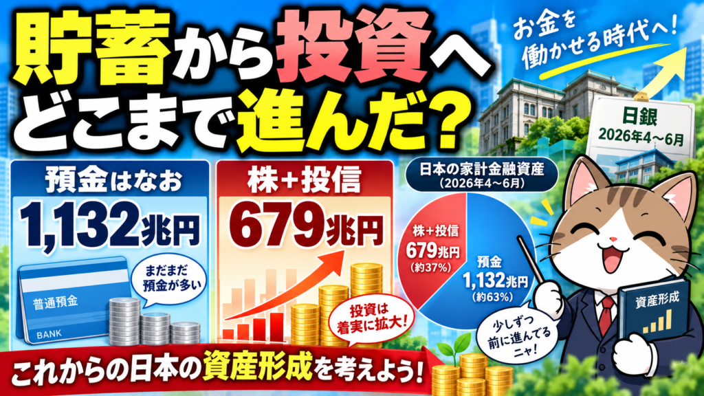 貯蓄から投資どこまで