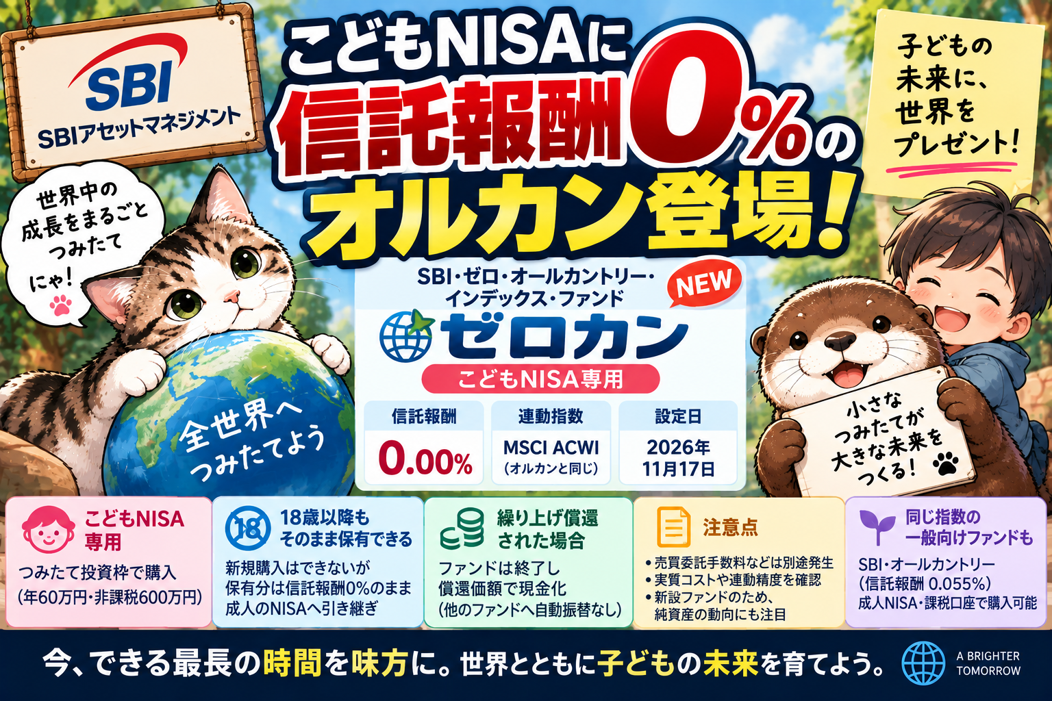 信託報酬ゼロのオルカン