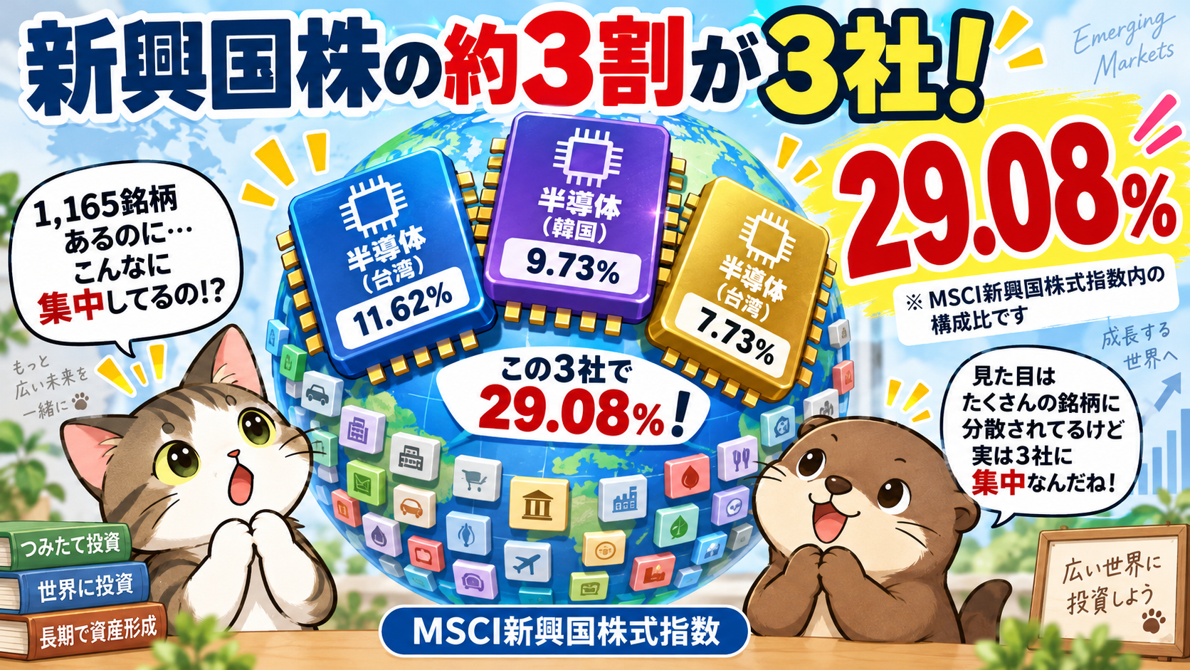 新興国株式集中