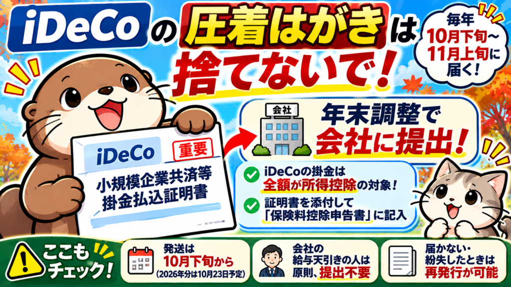 iDeCo圧着はがき