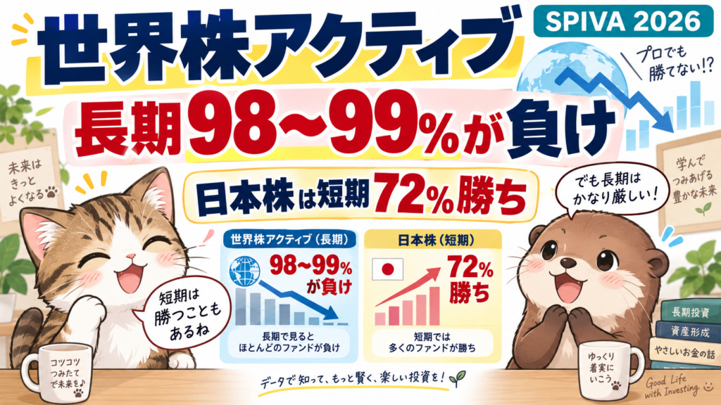 世界株式アクティブ惨敗